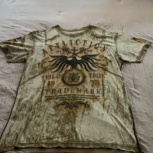 Affliction Men’s multi color shirt.